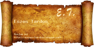 Eszes Tardos névjegykártya